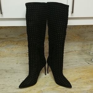 Black knee boots size 10